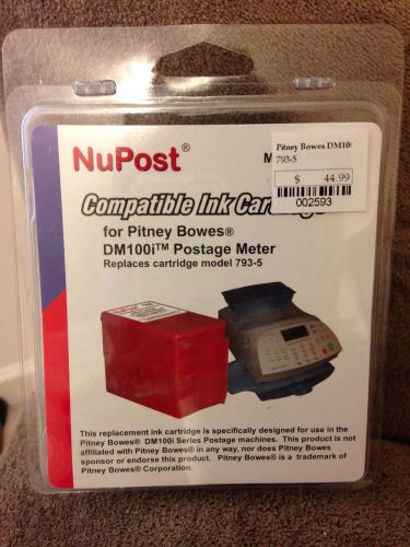 Postage Ink Red  Cartridge Nupost DM100i for Pitney Bowes