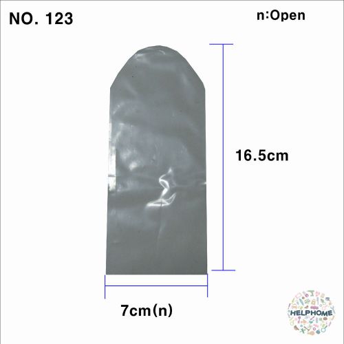 40 Pcs Transparent Shrink Film Wrap Heat Seal Packing 7cm(n) X 16.5cm NO.123