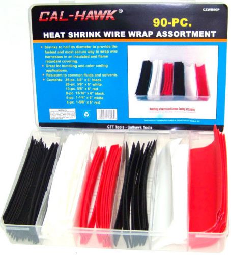 90 Pc Heat Shrink Tubing Wire Cable Insulation Wrap Assortment Bundling