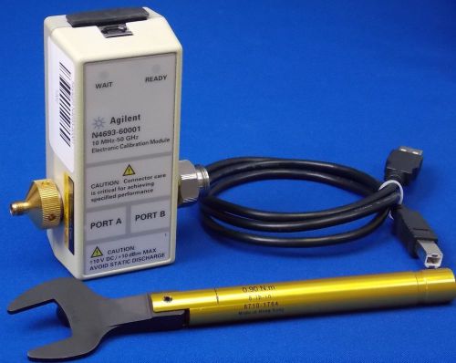 Agilent n4693a electronic calibration module ecal w/opt: m0f, 50ghz, n4693-60001 for sale