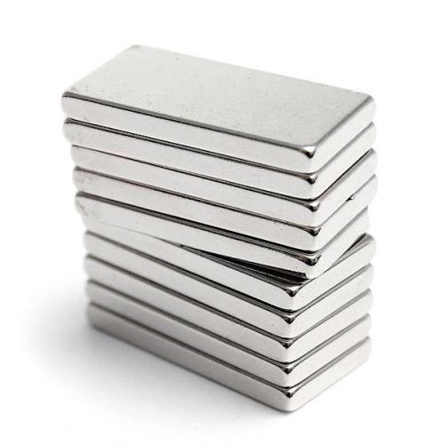 10x Stable Strong Block Cuboid Fridge Magnets Rare Earth Neodymium 20x10x2mm
