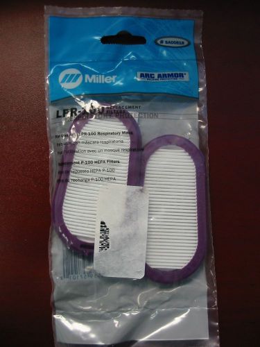 Miller half mask respirator hepa replacement filters for lpr-100 - sa00818 - 2/p for sale