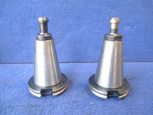 #T32 Lot of 2 TSD Universal #100 CAT 50 Collect Chuck CNC Flange Tool Holder.