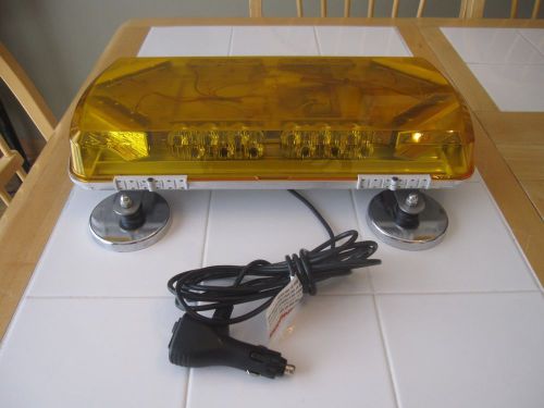 Whelen 16&#034; century mini bar warning light amber, mag mount , mc16ma for sale