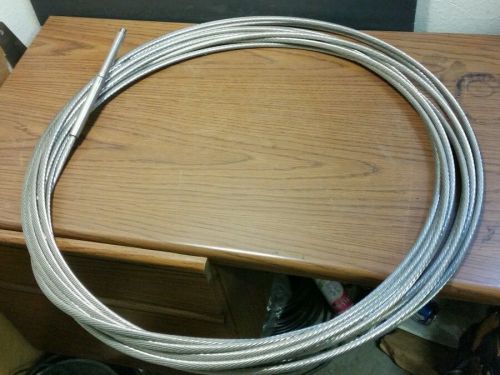 Marine Stainless Steel Cable 1/2&#034; Diameter over 40Ft. Length New with Connector