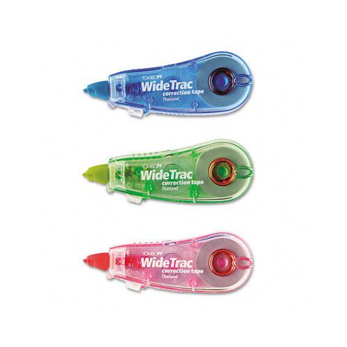 Tombow Widetrac Correction Tape, Non-Refillable, 1/3&#034; X 236&#034;, 3/Pack Set of 2