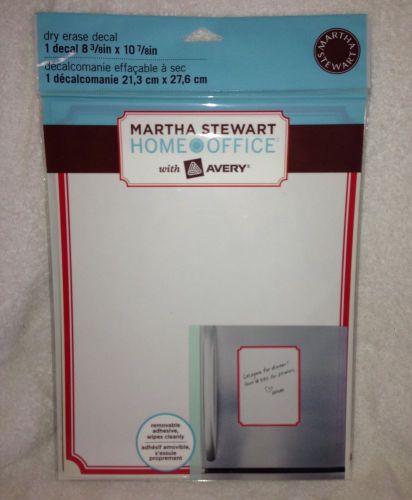 Martha Stewart Home Office w/ Avery Dry Erase Removable Decal - 8 3/8&#034; x 10 7/8&#034;