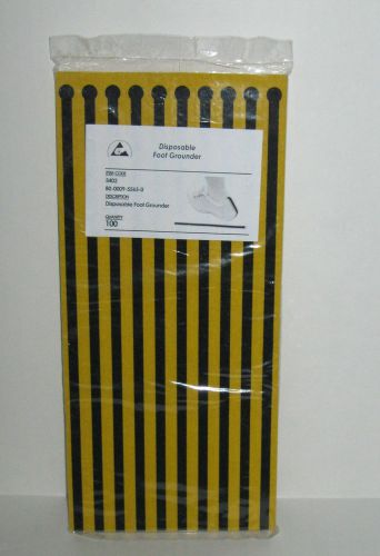 New 100 Static Control Foot Grounder Grounding Straps Black Yellow 3M, 5402