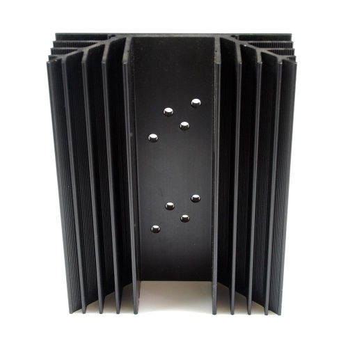 Ss662 to-3 holes x2 aluminum black heatsink heat sink audio amplifier for sale