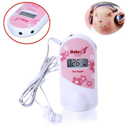 Listen to Baby Heart Sound Monitor Fetal Doppler + FREE &#034; Headhone best gift++