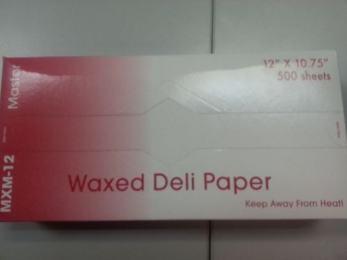 WAXED DELI PAPER 500 SHEETS 12&#034; X 10.75&#034; (1box)