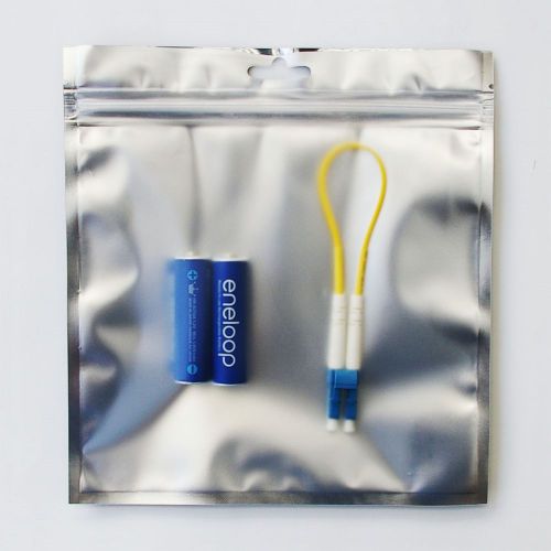 6.5&#034; x 7&#034; esd anti-static silver foil zip lock bag x 50 for sale