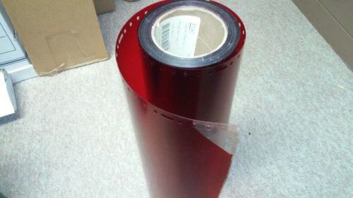 Ulano ruby-lith film, punched for sign cutter-approx. 20 yds - 15&#034; wide for sale