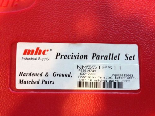 Precision Parallel Set 637-7030 1/8&#034; x 1/2&#034; - 1-5/8&#034; x 6&#034; Matched Pair Import