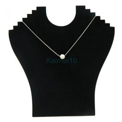 Durable Much Necklace Bust Jewelry Pendant Display Holder Neck Shape Black LAUS