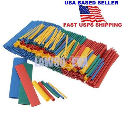 New kit 260pcs assortment 2:1 heat shrink tubing tube sleeving wrap wire 8 sizes for sale