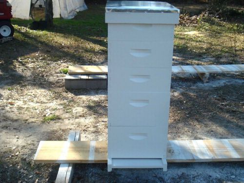 10 frame Complete Hive - 2 Deep Brood Boxes, 3 Honey Supers