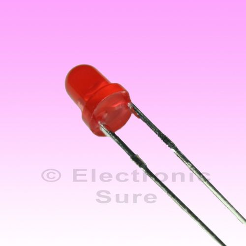 100 x LED Red Color Round 3mm Transparent Lens