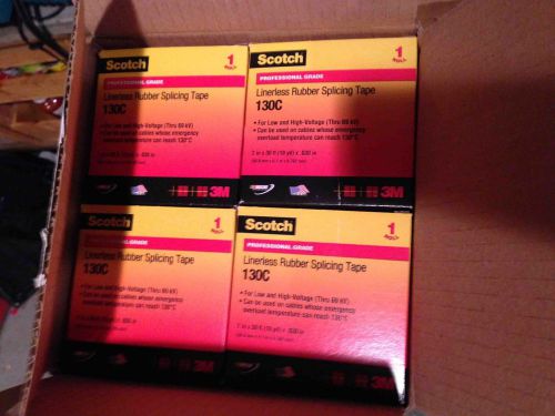 (box of 12) 3m scotch® linerless rubber splicing tape 130c, 2 in x 30 ft for sale