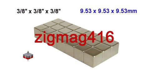 10 pcs of n52, 3/8&#034;x 3/8&#034; x 3/8&#034;  neodymium (rare earth) block magnets for sale