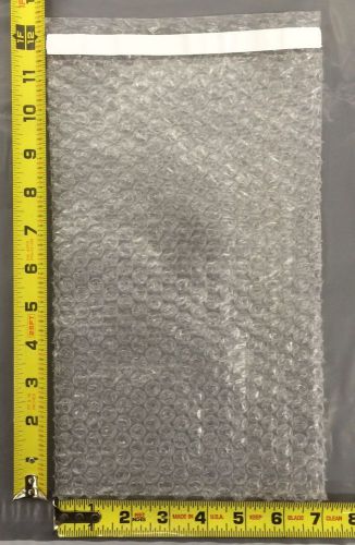 100 - 7x11.5 clear self-sealing bubble-wrap bags / bubble-out pouches 7 x 11 1/2 for sale