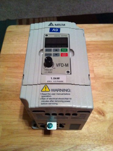 Delta electronics vfd vfd015m21a 230v 1/3 phase 1.5kw for sale