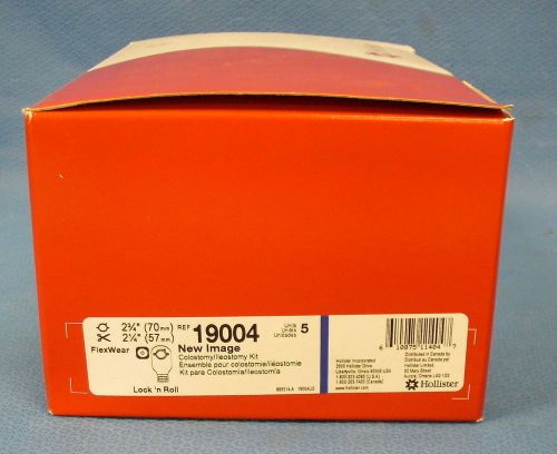 1 Box of 5 Hollister New Image Colostomy Kits #19004