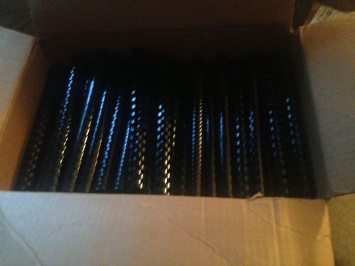 7/8&#034; Inch Black Plastic Binder Binding Combs Spines Rolled 320 Pcs