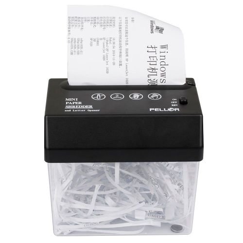 Portable Mini Electric A4 Paper Shredder Cutter USB/4*AA Battery Power Office PC