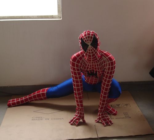 Spiderman Mascot Costume Adult Size free Shipping to Worldwide