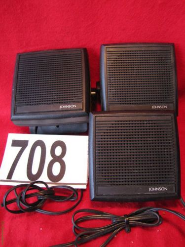Lot of 3 ~ ef johnson 250-0151-005 external accessory speakers w/ bracket ~ #708 for sale
