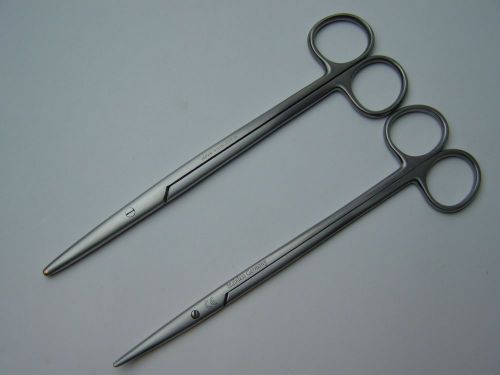 Metzenbaum Scissors 7&#034; Straight &amp; Curved Surgical Veterinary Instrument German