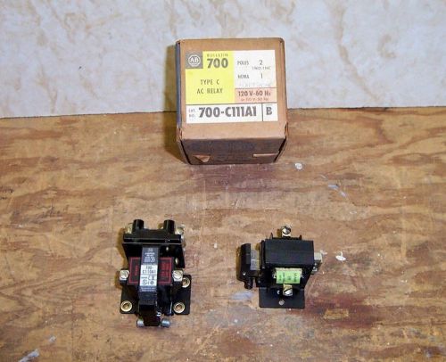 ALLEN-BRADLEY type E AC Relay, model # 700-C111A1 series B, 120 V 60Hz, N.I.B.