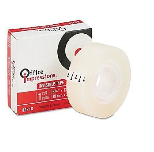 2 Packs Office Impressions - Invisible Tape, 3/4 x 1,000&#034; - 12 Rolls