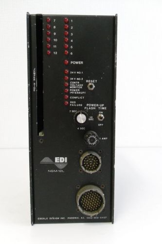 Edi traffic light control conflict monitor nsm-12l for sale