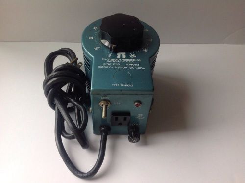 Staco Variable Autotransformer 3PN1010 0-140 Volts VARIAC