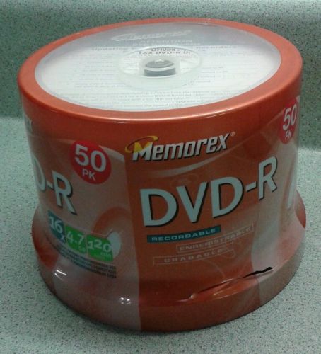 Memorex DVD-R RECORDABE 16x 4.7GB 120 min 50pk