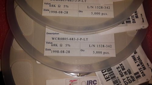 15000 pcs irc  wcr0805683jplt ,  3 reels. for sale