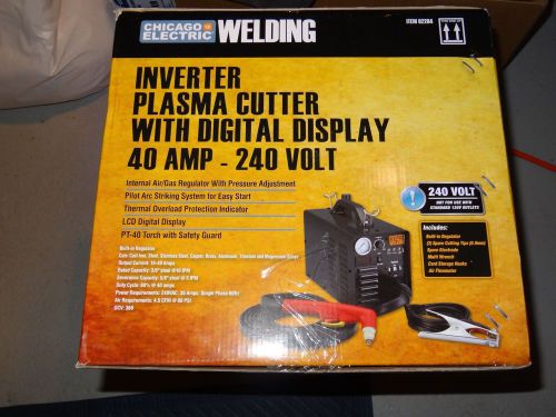 Nib chicago electric 40 amp-240 volt inverter plasma cutter with digital display for sale