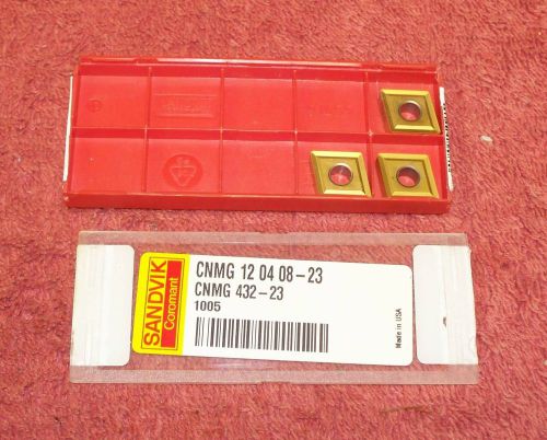 Sandvik    carbide  inserts  cnmg 432   grade  1005     pack of 3 for sale