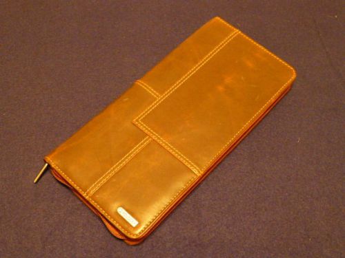 BUSINESS CARD HOLDER- LEATHER by ROLODEX- GOOD CONDITION- PRE OWNED