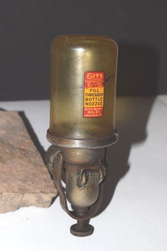 Vintage gits brothers fill through bottle nozzle oiler ~ it&#039;s a beaut!! ~ l@@k!! for sale