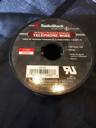 Telephone Wire 26 Guage Stranded 4 Conductor Wire 100ft