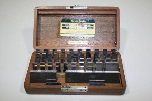 Doall 37pc. Inspection Gage Block Set in Wood Box *Toolmakers Tools**NO RESERVE*