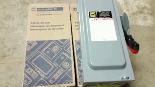 NIB Square D HU361 30 amp 600v Non Fusible Safety Switch Disconnect