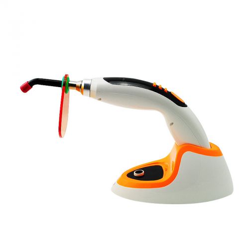 Cordless LED Dental Curing Light Lamp1800MW Whitening Accelerator Orange Lab A+