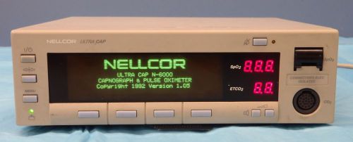 Nellcor Ultracap N-6000 Capnograph &amp; Pulse Oximeter