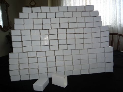 140 JEWELRY GIFT BOXES White  3&#034; x 2&#034; x 1 1/4&#034;  Wedding Craft  2 piece  boxes