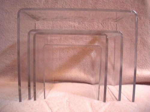 LUCITE DISPLAYS  lot of 4*   5 6 8 10 inch
