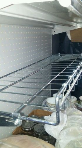 Shelving chrome wire chip shelf 3x12 shelf lot of 2 shipping is included in cost for sale